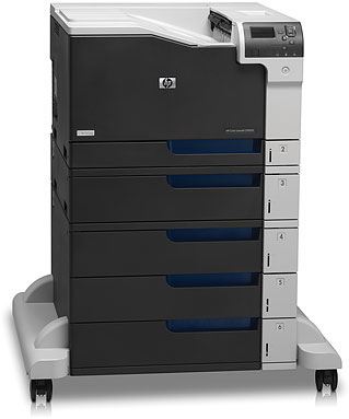 Impresora HP Color LaserJet Enterprise CP5525xh (CE709A) - A3 - Doble cara automática - Bandejas adicionales - Soporte con ruedas - Gigabit Ethernet - Unidad de disco duro Secure de 120 GB