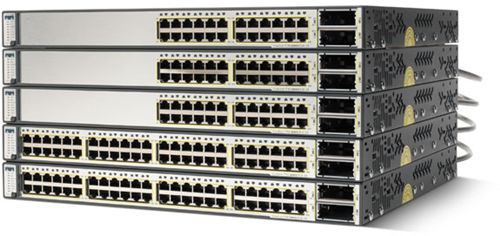 Cisco WS-C3750E-24TD-S · Cisco Catalyst 3750E-24TD - Conmutador - Capa 3 - Gestionado - 24 puertos - 10Base-T, 100Base-TX, 1000Base-T + 2 x X2 (vacías) - 1U - rack - apilable