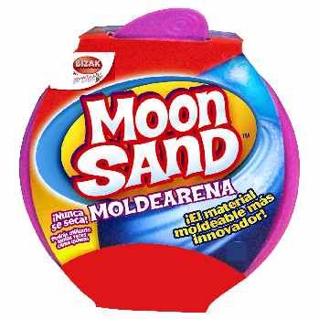Bizak Moon Sand Recambio 1 Bote, arena de colores reutilizable para esculpir y moldear