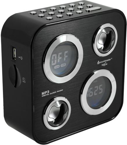 Radio Reloj de Diseño Soundmaster con USB/ SD Card / Radio AM-FM