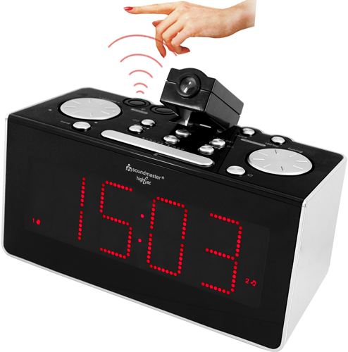 Radio Reloj Soundmaster con sensor y proyeccion