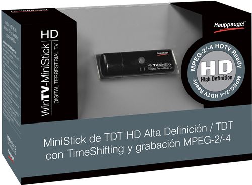Sintonizadora Hauppauge WinTV-miniStick - Ver y grabar televisión TDT en su PC o portátil!