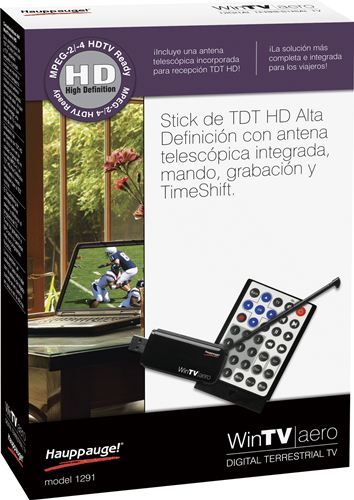 Sintonizadora Hauppauge WinTV-Aero Stick HD - TV digital en su PC o portátil!