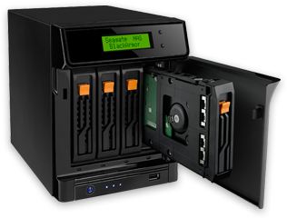 Servidor de almacenamiento de red Seagate BlackArmor® NAS 400 de 0 TB con 4 bahías SATA (sin discos) / Ref: STAR400