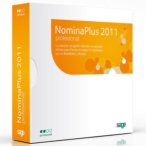 SAGE SP. NominaPlus Profesional 2011. La solución de gestión laboral monopuesto idónea para Pymes hasta 10 empleados por su flexibilidad y eficacia