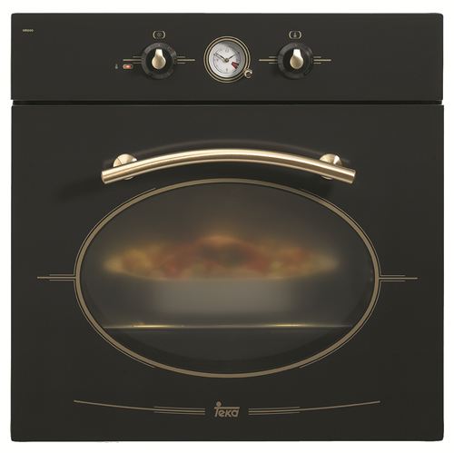 Horno Teka HR-800 - Clase A, Multifunción turbo, Cámara de mezclas MCS, Grill, MaxiGrill, Solera, 56 Litros, Independiente 60 cm, 9 funciones de cocinado, 5 alturas, 595x595x562, Negro, Rústico