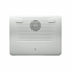 Ventilador Logitech Cooling Pad N120 939-000341 en color blanco, circulacion de aire casi inaudible