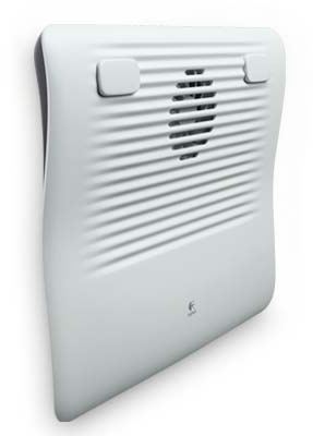 Ventilador Logitech Cooling Pad N120 939-000341 en color blanco, circulacion de aire casi inaudible