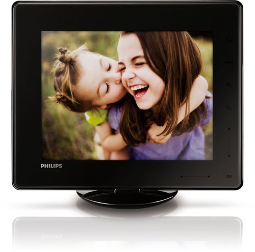 Philips Marco para fotografía digital 8"- Flash 1 GB - 8" - 800 x 600 SPH8408/10 Color negro - USB