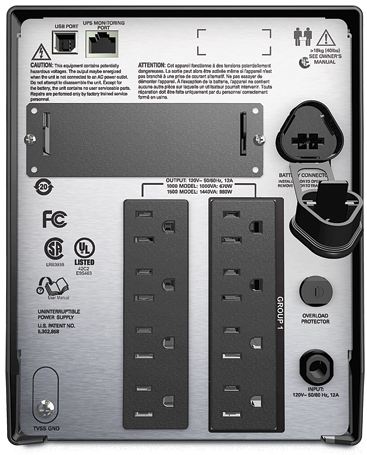 Sistema de alimentación ininterrumpida APC SMT1000 - APC Smart-UPS 1000VA LCD 120V // UPS · Smart-UPS