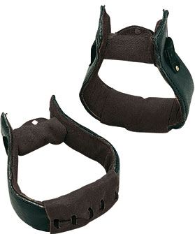 ESTRIBO WESTERN ZALDI FORRADO DE CUERO - NEGRO