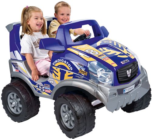 Feber Coche Vindicator de 2 plazas, funciona con motor y batería de 12v, para niños a partir de 3 años