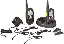 Walkie-Talkie Motorola XTR 446 (2 Uds) - Resistente al agua - Uso sin licencia - 5 Km de alcance - 8 Canales - Cargador doble - Baterías recargables NiMH