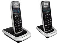 Teléfono inalámbrico digital Motorola Serie D5 (D502 Dúo) - Pantalla retroiluminada en azul - Modo ECO