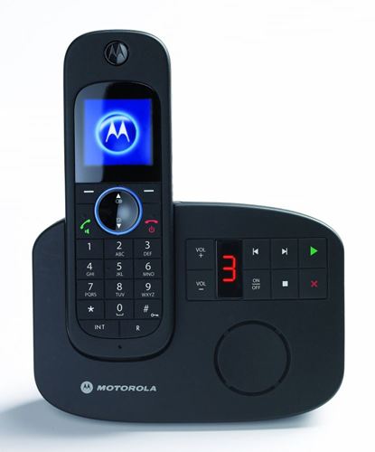 Teléfono inalámbrico digital Motorola Serie D11 (D1111 Single) - Contestador - ECO-DECT - Acceso a mensajería sms remota