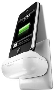 Philips Cargador de pared para iPhone y iPod DLM2245/12 Exclusivo diseño acolchado para una solución de carga sin cables