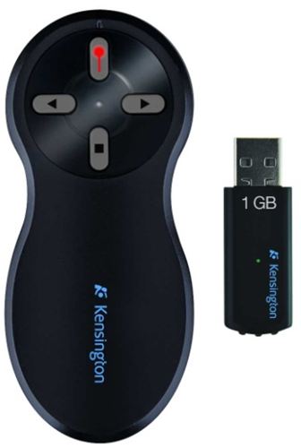 Puntero presentador láser inalámbrico Kensington Wireless Presenter with Laser Pointer and Memory