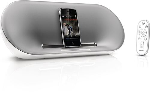 Philips Fidelio Altavoz base para iPod o iPhone DS8500/12 Tecnología PureDigital Sensor de proximidad y al control remoto intuitivo Bloqueo de interferencias de teléfono 2 x 15 W RMS