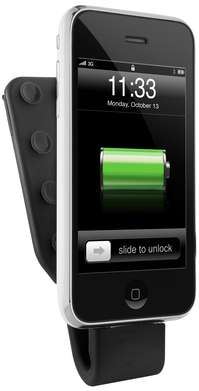 Philips Paquete de baterías montable para iPhone y iPod DLM2260/10 Duplica la capacidad de la batería Cable mini USB para sincronizar y cargar a través del ordenador Ventosas para colocación segura