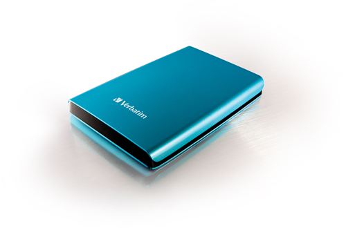 Disco Duro Portátil Store 'n' Go Verbatim USB 3.0 de 500 GB en color Azul turquesa - Disco Duro Azul 500 GB de 2,5" externo USB 3.0/2.0, PC, MAC, Linux