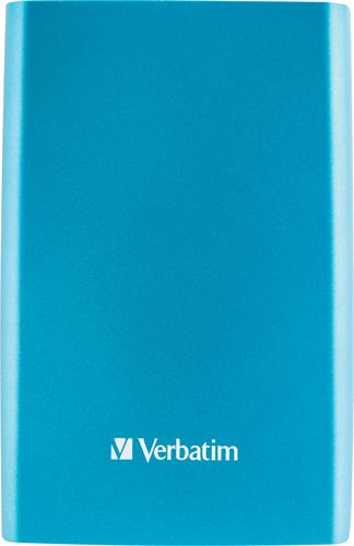 Disco Duro Portátil Store 'n' Go Verbatim USB 3.0 de 500 GB en color Azul turquesa - Disco Duro Azul 500 GB de 2,5" externo USB 3.0/2.0, PC, MAC, Linux