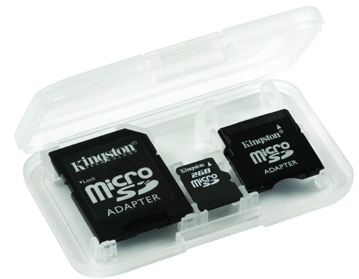 Tarjeta de Memoria Flash Kingston microSD SDC/2GB - 2 GB - Adaptadores de microSD a SD/mini SD incluidos