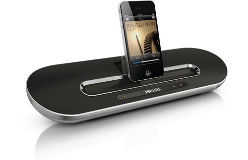 Philips Fidelio Altavoz base para iPod, iPhone y iPad DS7700/10 Portátil Batería litio-ión recargable de larga duración Efectos de sonido para juegos mediante Bluetooth Radio digital 14 W