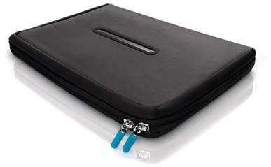 Philips Funda para netbook 15,6 pulgadas con HeatProtect SLE2500EN/10 Gris con cremallera negra Las capas HeatProtect evitan el sobrecalentamiento Superficie estable y cómoda para tu netbook