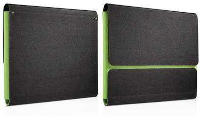 Philips Elegante funda tipo carpeta para iPad DLN1762/10 Tres capas Espuma Aircell para absorber los golpes Interior sin pelusa Poliéster Color negro