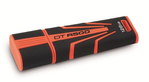 Memoria USB Kingston DataTraveler DTR500/128GB, USB STICK 2.0, 30 MB/sec. lectura y 20 MB/sec. escritura, Windows, Mac, Linux, 12,5 gramos. ¡El disco duro de bolsillo!