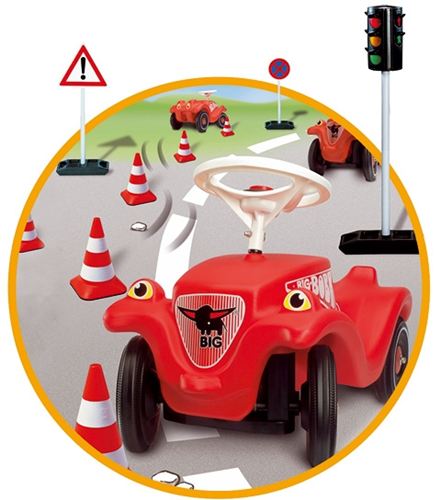 BIG 5 uds. Conos de tráfico, para jugar a la Escuela de Tráfico con los coches Big Bobby