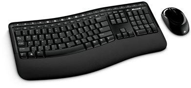 Conjunto inalámbrico de Teclado y Ratón Microsoft BlueTrack 5000 Wireless Comfort Curve - Ergonómico USB