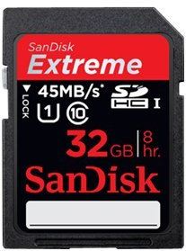 Tarjeta de memoria para imágenes SDHC™/SDXC™ UHS-I SanDisk Extreme® de 32 GB - Class 10, 45MB/s