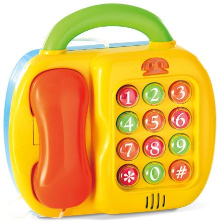 Teléfono-pizarra, 2 en 1 de Miniland, para niños de 12 a 36 meses, con luces y sonidos