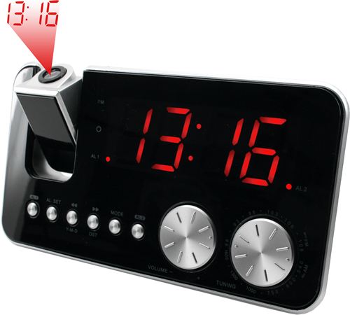 Radio despertador AM/FM Soundmaster con Reloj con Proyeccion
