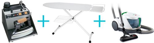 PACK SINGLE DE POLTI Vaporella 2HP + Tabla Convencional + Lecologico AS850