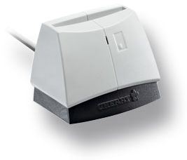 Cherry ST-1044UB - Cherry SmartTerminal ST-1044U - Lector de tarjetas inteligentes - USB - negro, gris claro