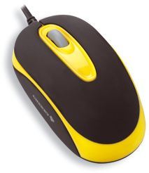 Cherry JM-C0100 - Cherry MUXX Corded Optical Children Mouse - Ratón - óptico - 3 botones - cableado - USB - negro, amarillo