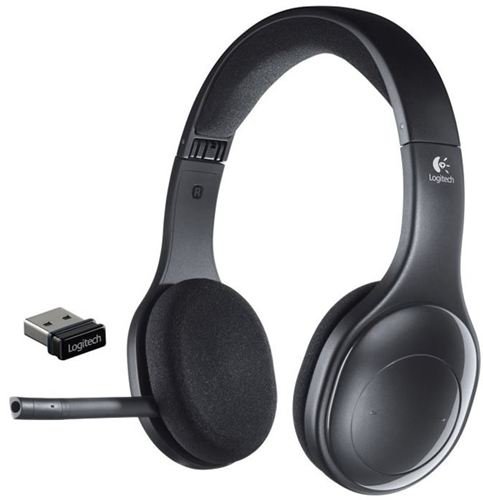 Cascos inalambricos Logitech Wireless Headset H800.Charle, escuche música y navegue con su PC, tablet o teléfono Smartphone.