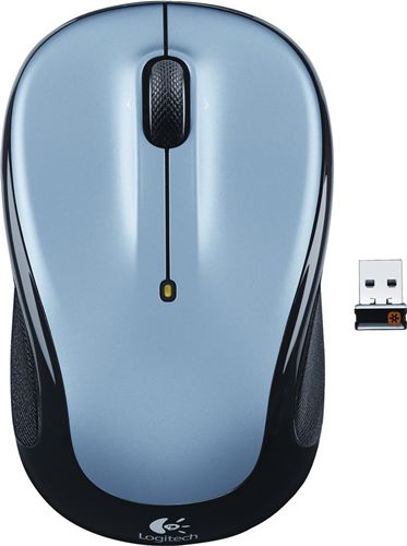 Ratón inalámbrico, diseño, Logitech Wireless Mouse M325 con micro precisión en su desplazamiento. Gris claro