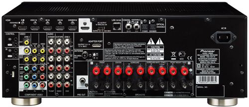Receptor AV Pioneer VSX-1021-K 3D HDMI x 6 de 7.1 canales con audio HD, Digital Direct para iPod/iPhone/iPad, AirPlay, DLNA y radio por Internet - 1019656