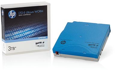 HP C7975W - HP Ultrium WORM Custom Labeled Data Cartridge - LTO Ultrium WORM 5 - 1.5 TB / 3 TB - etiquetado - azul claro - soportes de almacenamiento