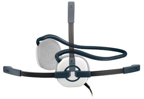 Casco telefónico Logitech Stereo Headset H130 elegante y ligero, genial para llamadas y videoconferencias.