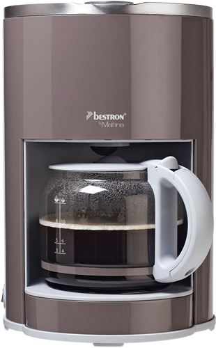 BESTRON Cafetera de diseño 1,4 litros 1000 watios DCM1000LM