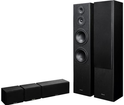 Conjunto de altavoces Pioneer S-ES3TB compuesto por 2 frontales de suelo, 2 satélites póster y 1 central - 1019000