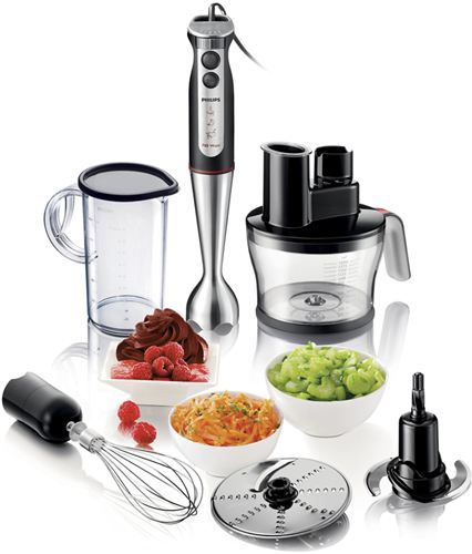 Pure Essentials Collection batidora de varilla Philips HR1377, Accesorio de robot cocina 700 W con brazo de metal.