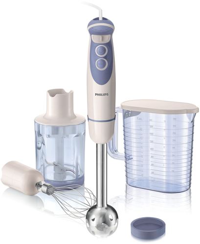 Viva Collection Batidora de varilla Philips HR1617/00, 650 W, brazo de metal con levantaclaras y picador XL .