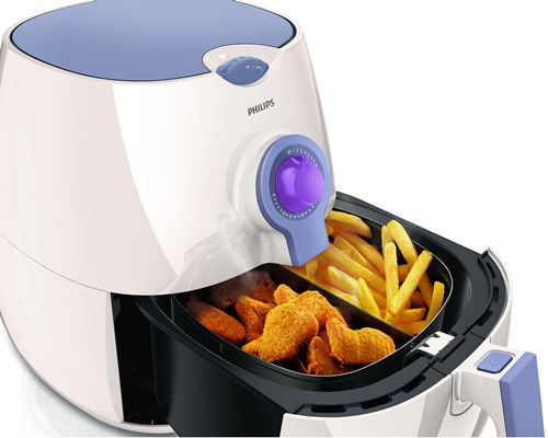 Freidora 800g - Viva Collection AirFryer Philips HD9220/40. La tecnología Rapid Air prepara la comida más deliciosa sin aceite