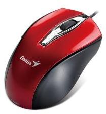 Ratón USB óptico TRAVELER ERGO 325 ROJO