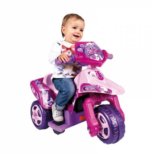 Feber Trimoto Pink Tatoo 6V, eléctrica, para niñas entre 1 - 3 años